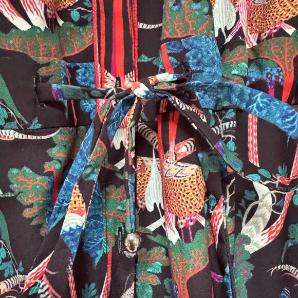 Womens Jumpsuit in Pheasant Colorful Print - Picture 2 of 5